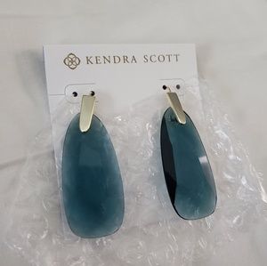 Kendra Scott - Maize Gold Drop Earrings in Teal
